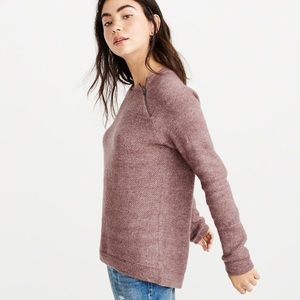 **NWT** Pullover Zipper Crew Sweater